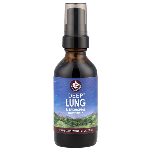 WishGarden Herbs, Deep Lung ™ для поддержки бронхов, 59 мл (2 жидк. Унции)