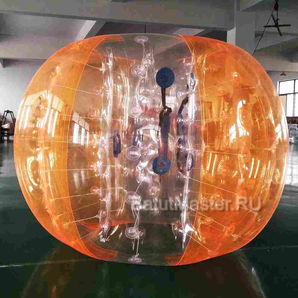 Бампербол «Прозрачно - оранжевый», ПВХ, диаметр 1,8 м