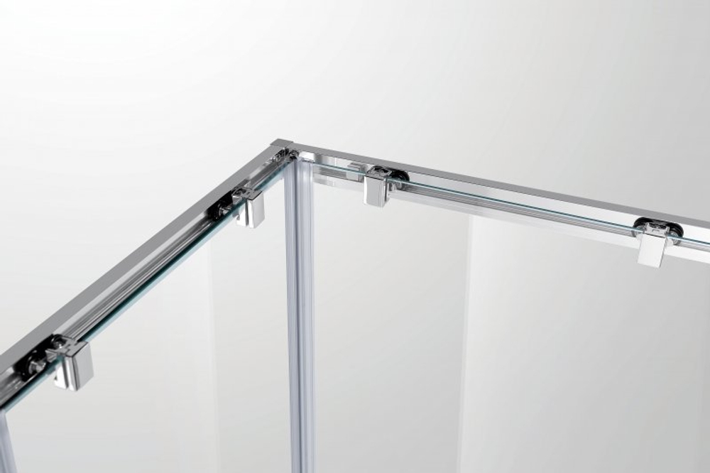 Душевой уголок Cezares MOLVENO-A-2-90-P-Cr, 90х90х195, профиль хром, стекло Punto матовое