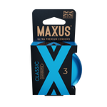 Классические презервативы в железном кейсе MAXUS Classic - 3 шт
