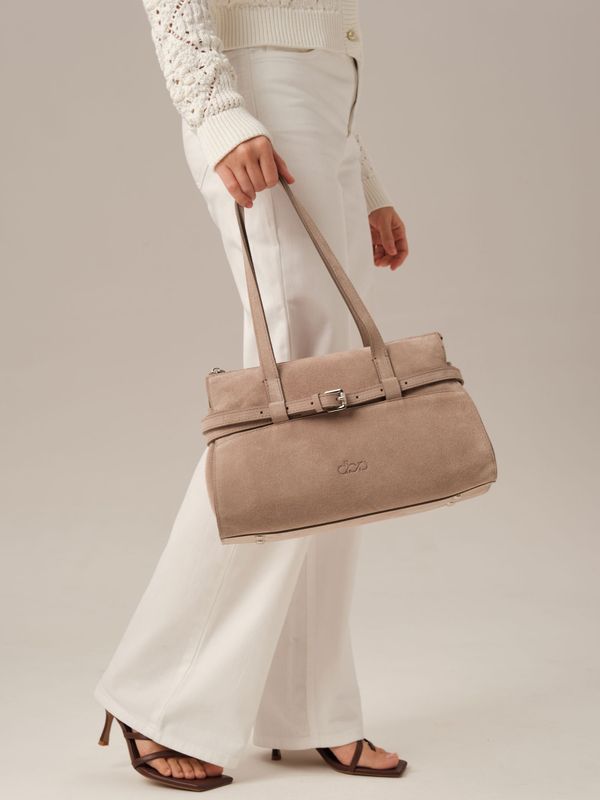 Замшевая сумка DBR Rumi mini 31400 ваниль