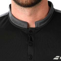 Мужское теннисное поло Babolat Play Polo Men - Black, Grey