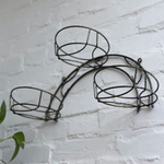 Подставка для цветов настенная "Радуга" на 3 горшка, металл М0000090