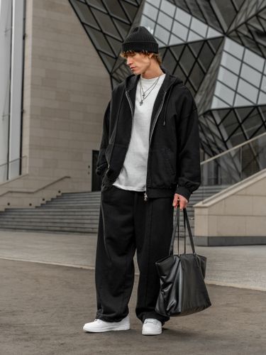 Черная хлопковая худи Votus на молнии