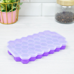 Форма для льда 37 ячеек силиконовая с крышкой