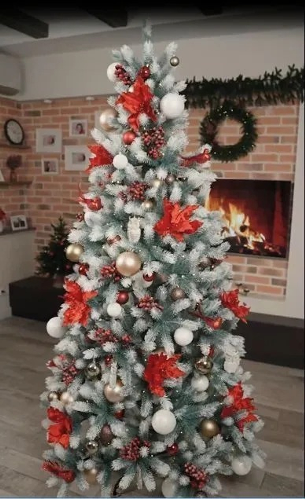 Ель Искусственная Царь елка Алиса бело голубая 220 см