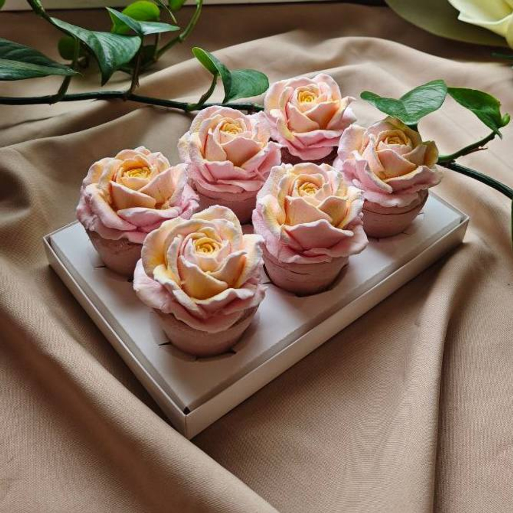 Набор “Зефирные горшочки с яблоком и корицей” — 6 штук лёгкого удовольствия