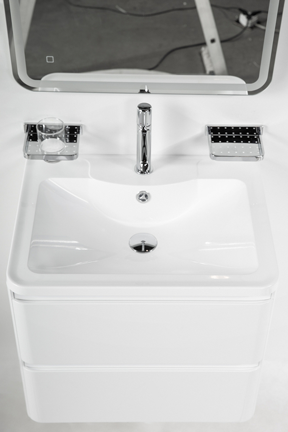 Тумба под раковину BelBagno 70 ALBANO-700-2C-SO-BL подвесная Bianco Lucido