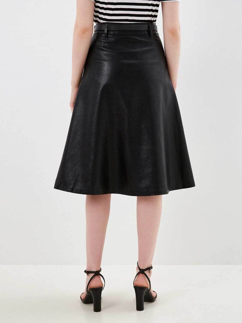 Юбка кожаная