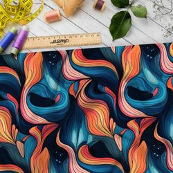 Ткань премиум Оксфорд 600D орнамент фантазии