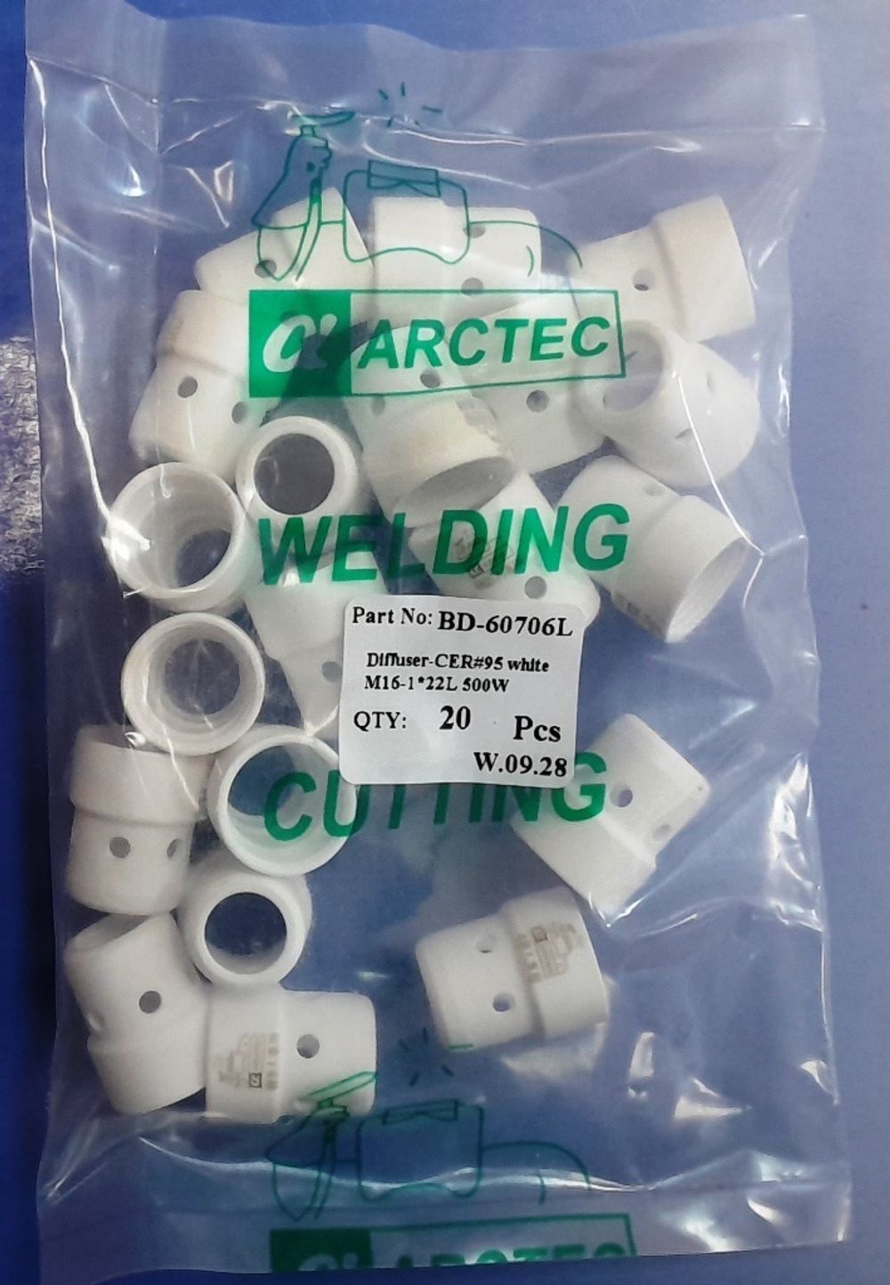 BD-60706L Распределитель газа / Газораспределитель / Диффузор / Diffuser CER#95 white M16-1*22L Arctec (BD60706);