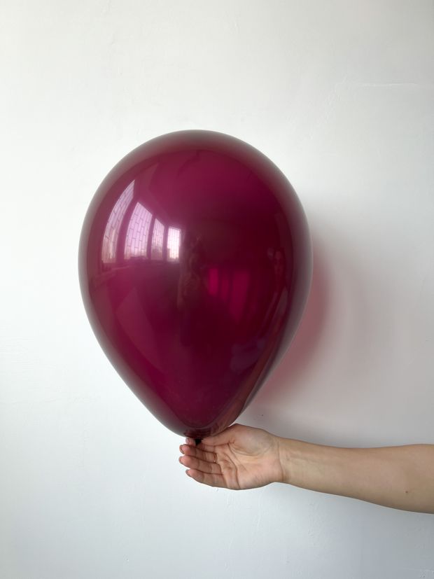 B Шар кристалл 12" / 30 см 024 бургундия (БГ-17)