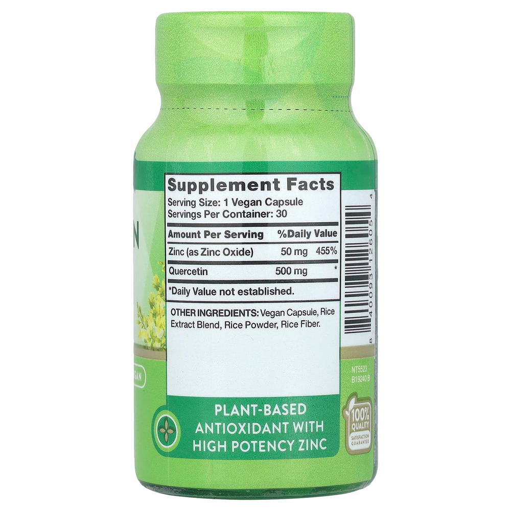 Nature's Truth, Ультра кверцетин + цинк`` 30 капсул