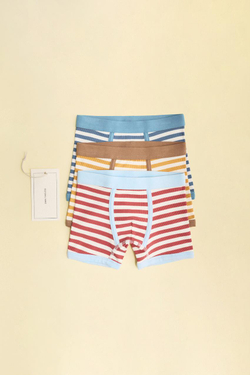 ZARA TIMELESS - НАБОР ИЗ ТРЕХ ТРУСОВ-БОКСЕРОВ В ПОЛОСКУ, РАЗНОЦВЕТНЫЙ