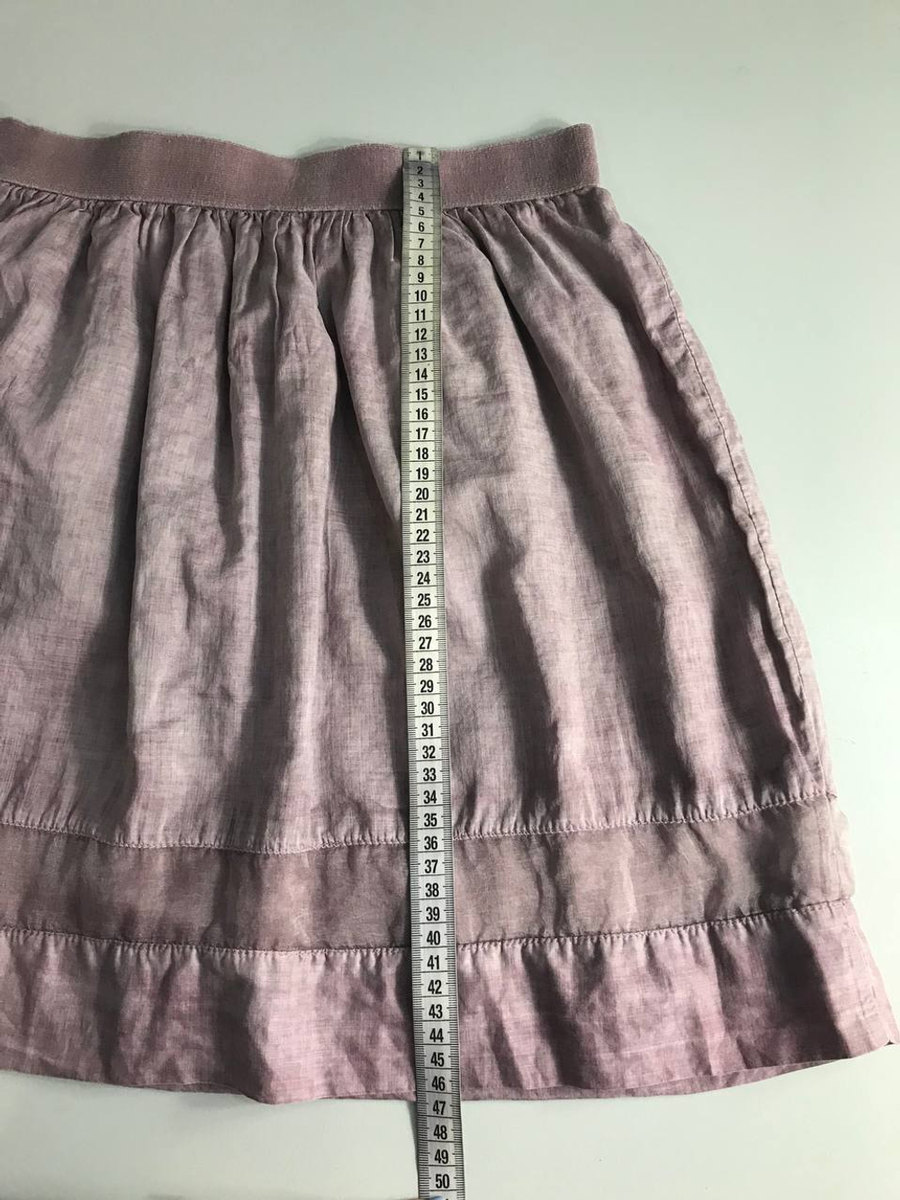 Юбка пудрового цвета, визуально на 44/46 размер