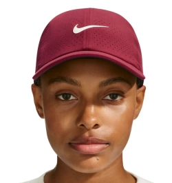 Теннисная кепка Nike Dri-Fit ADV Club Unstructured Tennis - team red/pale ivory