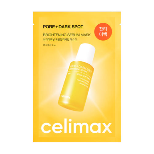 Celimax Маска тканевая выравнивающая тон кожи - Pore+dark spot brightening serum mask, 27мл