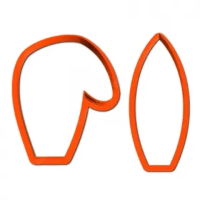 Формы для пряников Ушки. Набор форм 2 шт.ZNF (-)