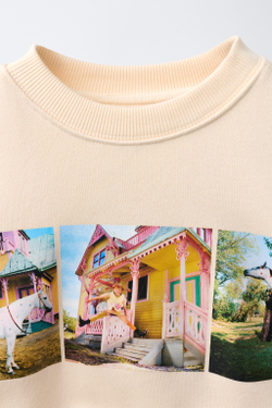 ZARA ТОЛСТОВКА PIPPI CALZASLARGAS © ASTRID LINDGREN COMPANY, ЭКРЮ