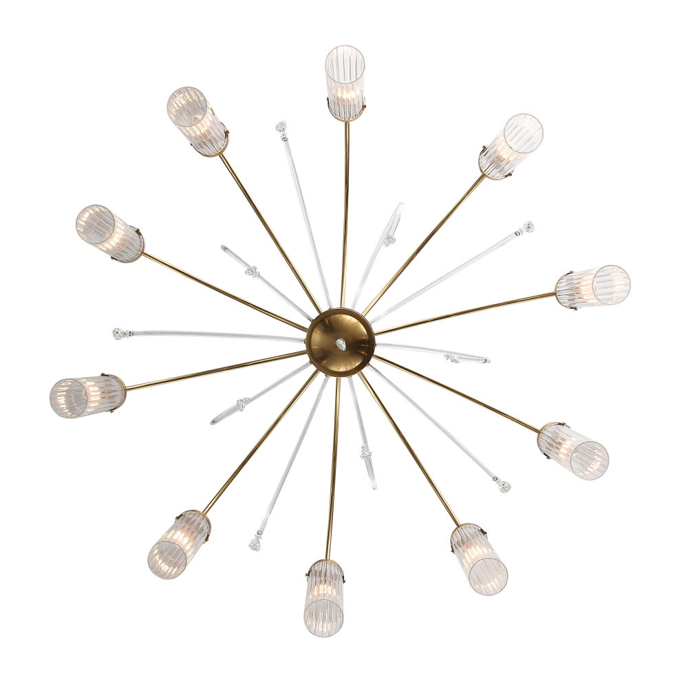 SL1401.303.10 Люстра подвесная ST-Luce Латунь/Латунь, Прозрачный E14 10*40W ЛЮМИНЕРА