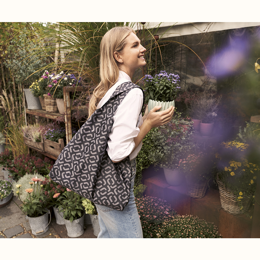 Сумка складная mini maxi shopper signature black
