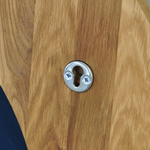 Зеркало настенное круглое Пиафорте 81х81 см с деревянной рамой / зеркало в прихожую из массива дикого дуба в стиле лофт