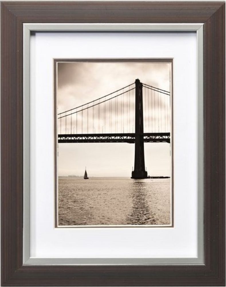 HENZO 80985 30x40/20x30 (паспарту) Frisco Bay пластик (т.коричнавая) ф/рамка