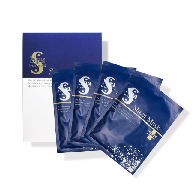 Маска для лица тканевая с NMN, пептидами и колагеном Spa Treatment NMN Sheet Mask, 4 шт