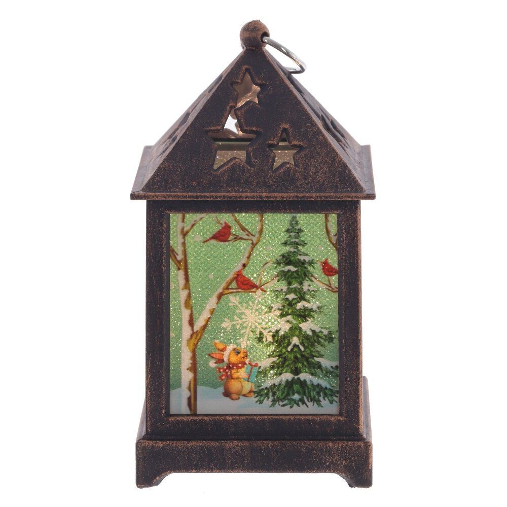 GAEM Изделие декоративное "Фонарь" (подсвет, LR44 х3шт) L6,5 W6,5 H12 см, 2в.