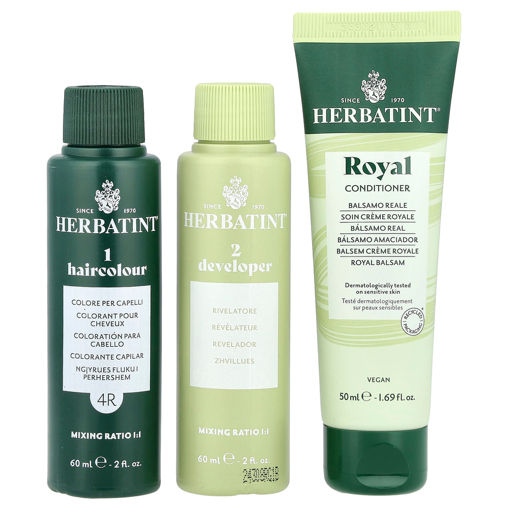 Herbatint, Перманентная краска-гель для волос, 4R, медный каштан, 4,56 жидкой унции (135 мл)