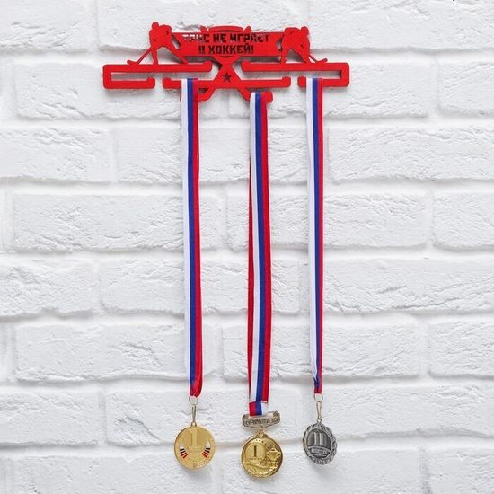 Медальница с фоторамкой "Хоккей"