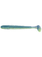 Приманка силиконовая Keitech Swing Impact 4.5" #417 Gold Flash Minnow, 3 упаковки по 6 штук