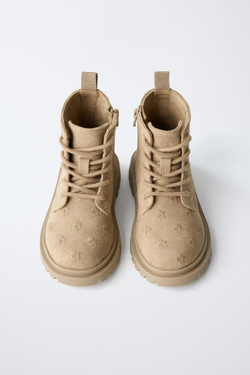 ZARA БОТИНКИ , ПЕСОЧНО-КОРИЧНЕВЫЙ