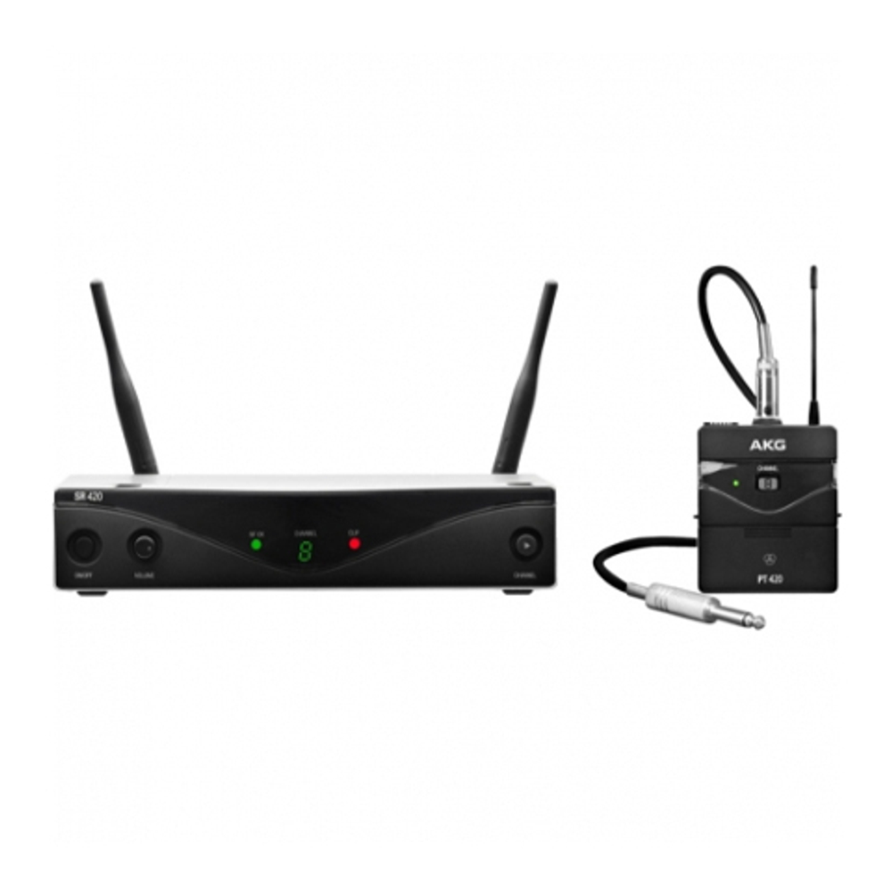 (614.1-629.9МГц) радиосистема с приёмником SR420, портативный передатчик PT420+микрофон с оголовьем C555L__6