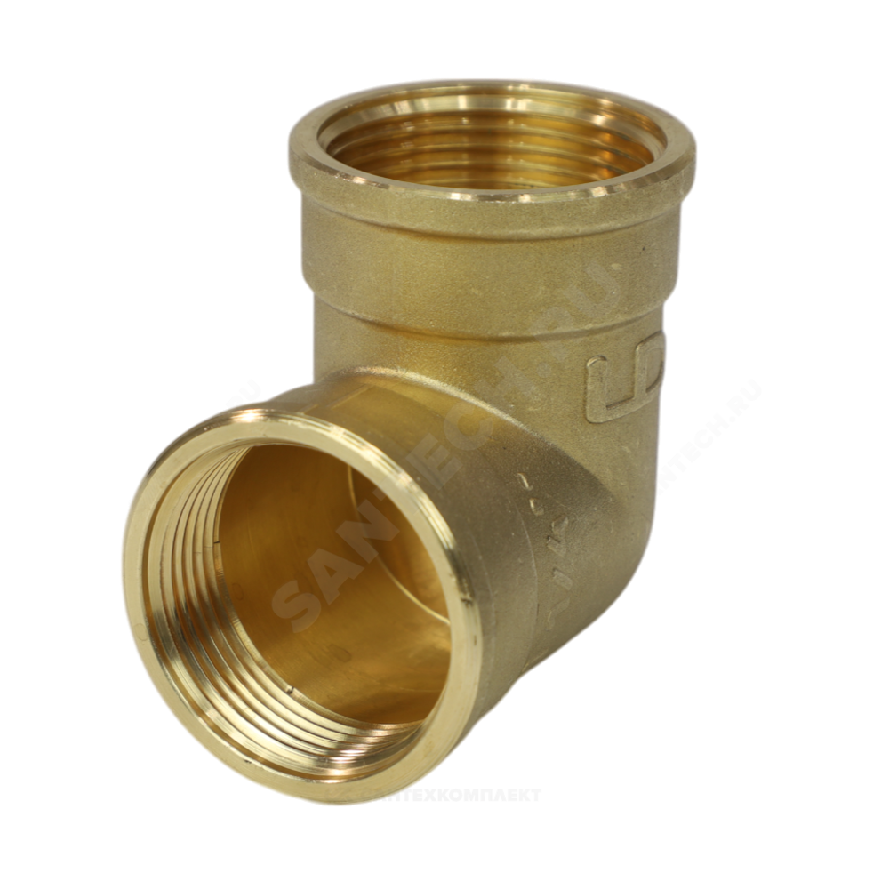 Угольник латунь Ду 40 (1 1/2") ВР LD LD.65.512.40
