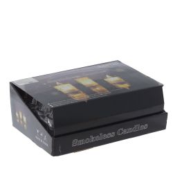 GAEM Изделие декоративное "Свеча" (подсветка, 3xLR54) (блок 24шт), L3,5 W3,5 H8 см