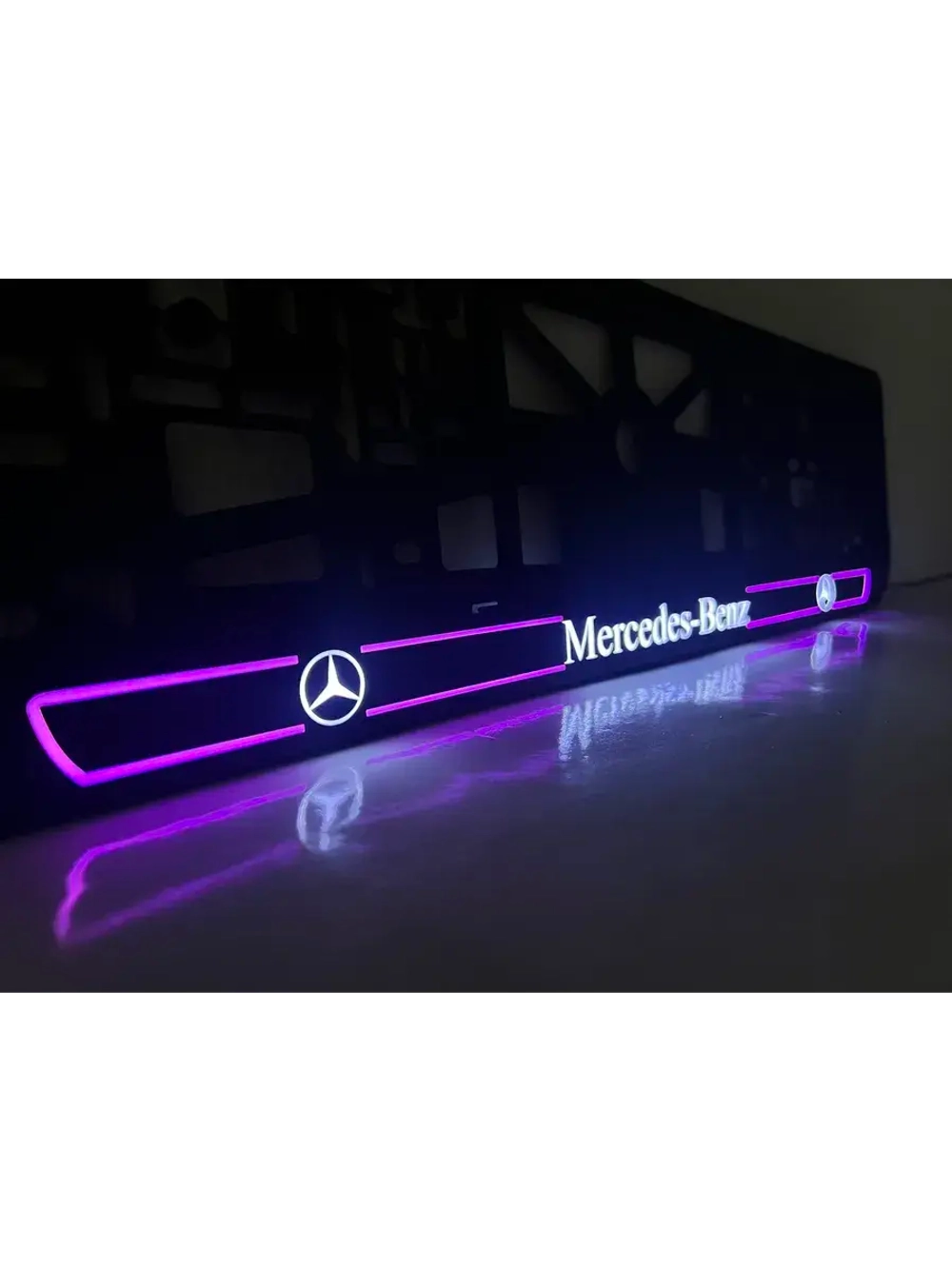 LED рамка под госномер для авто. С индивидуальным дизайном.