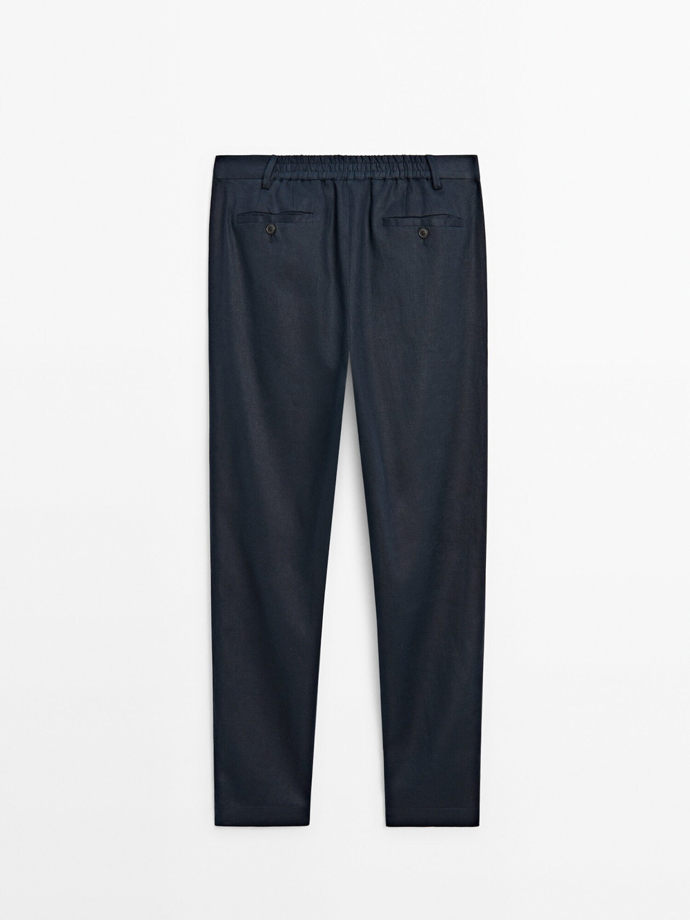 Massimo Dutti 100% льняные брюки, темно-синий