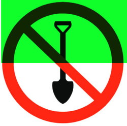 Р44 "Запрещается копать"