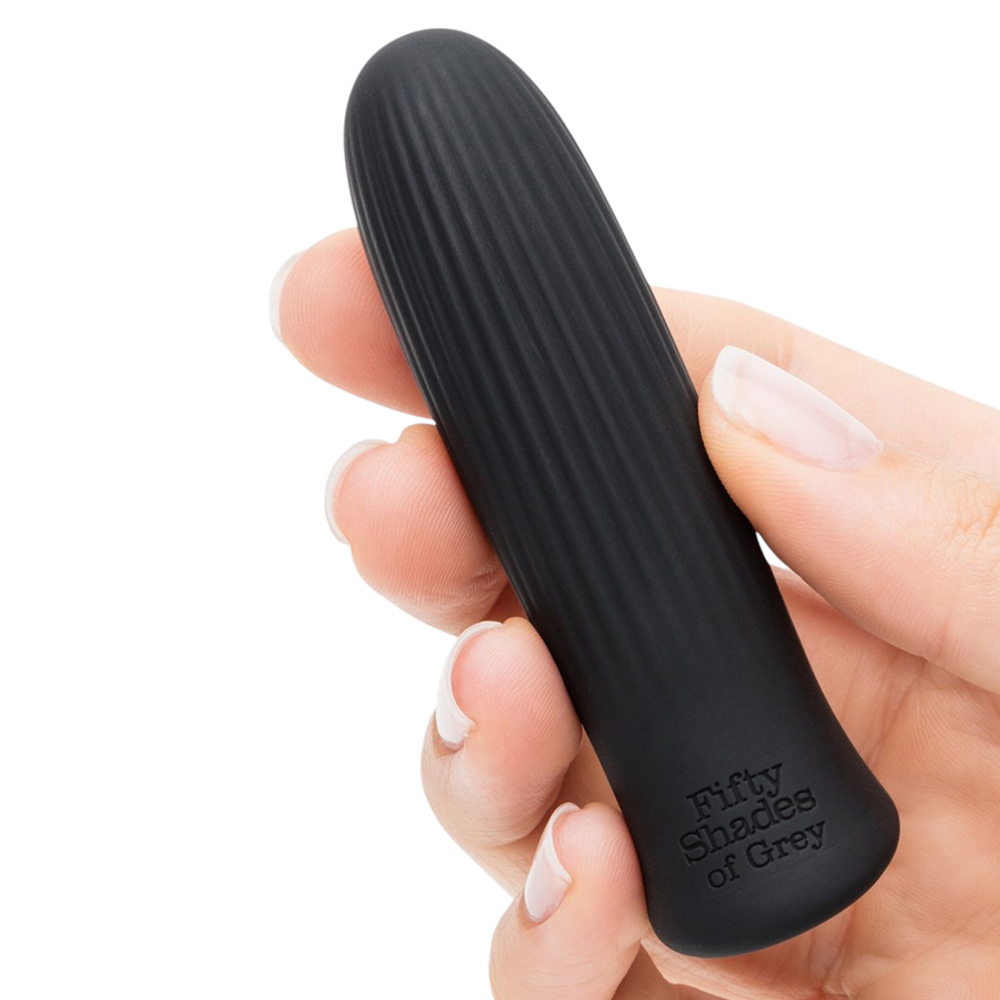 Черная вибропуля 8,9см Fifty Shades of Grey Sensation Rechargeable Bullet Vibrator