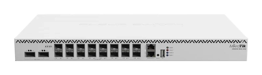 MikroTik CRS518-16XS-2XQ-RM управляемый коммутатор