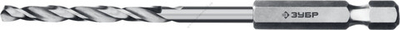 ЗУБР ПРОФ-А 3.0х79мм, Сверло по металлу с шестигранным хвостовиком, сталь Р6М5, класс А