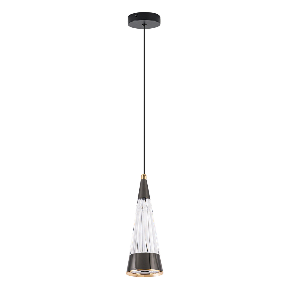 Подвесной светодиодный cветильник LED4U L7121-1 СR-BK