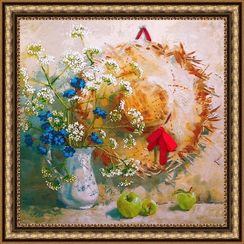 Соломенное утро - набор для вышивания бисером, OP005