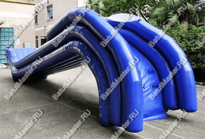 Водная надувная прямая горка для вышки (опоры) «Универсальная», 10*2*7 м