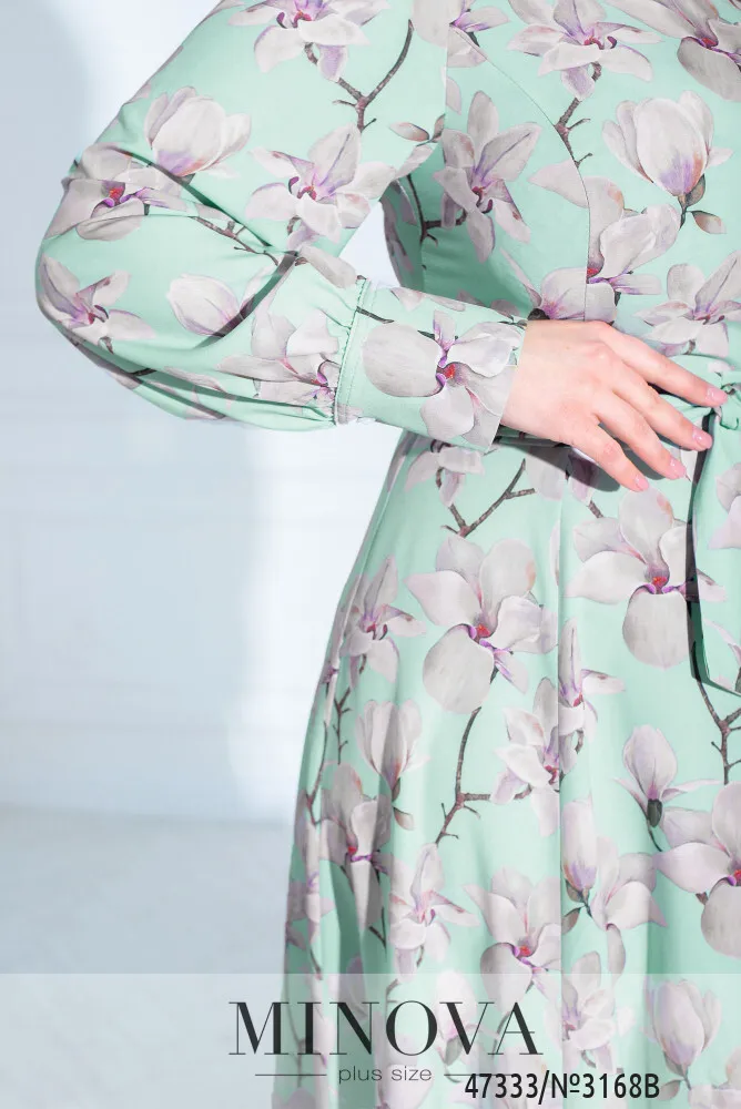 Платье 3168B-мятный Minova