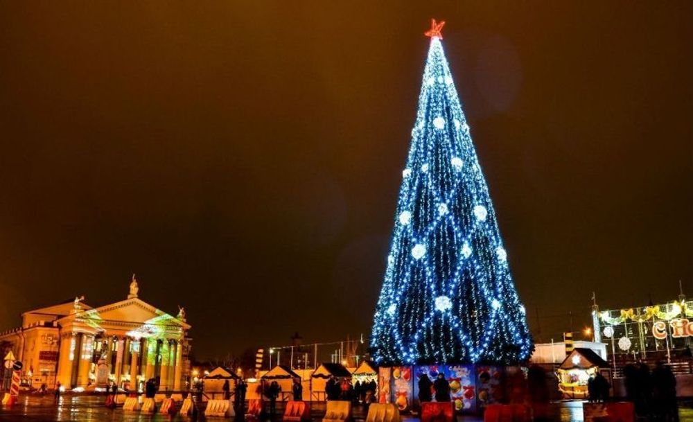 Комплект украшений "Вьюга" на уличную елку