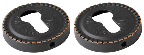 Накладка на цилиндр круглая Армадилло ET/CL-ABL-18, цвет медь темная/2 шт (гарантия - 5 лет)