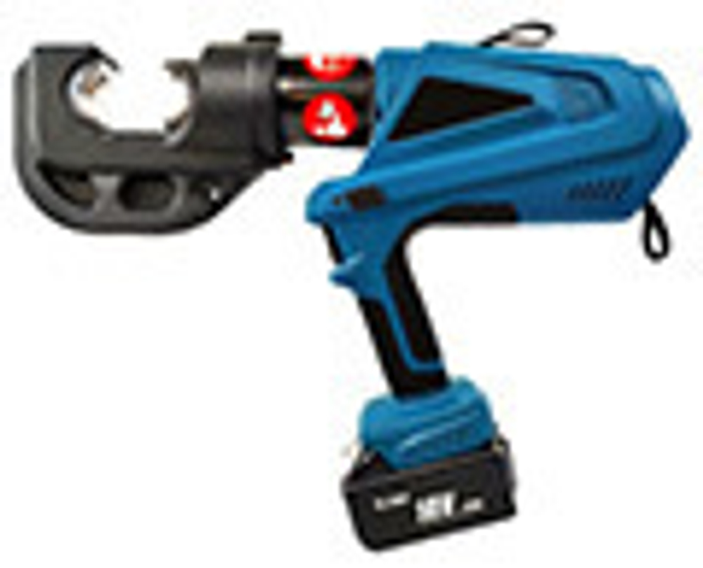 Пресс ПГО-400С-AК аккумуляторный с открытой рамой (18V Li-ion 4Ah), в комплекте 2 аккумулятора, зарядное устройство, матрицы 16, 25, 35, 50, 70, 95, 120, 150, 185, 240, 300, 400 мм2