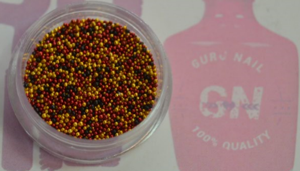 Бульонки пластиковые для дизайна ногтей, микс